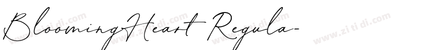 BloomingHeart Regula字体转换